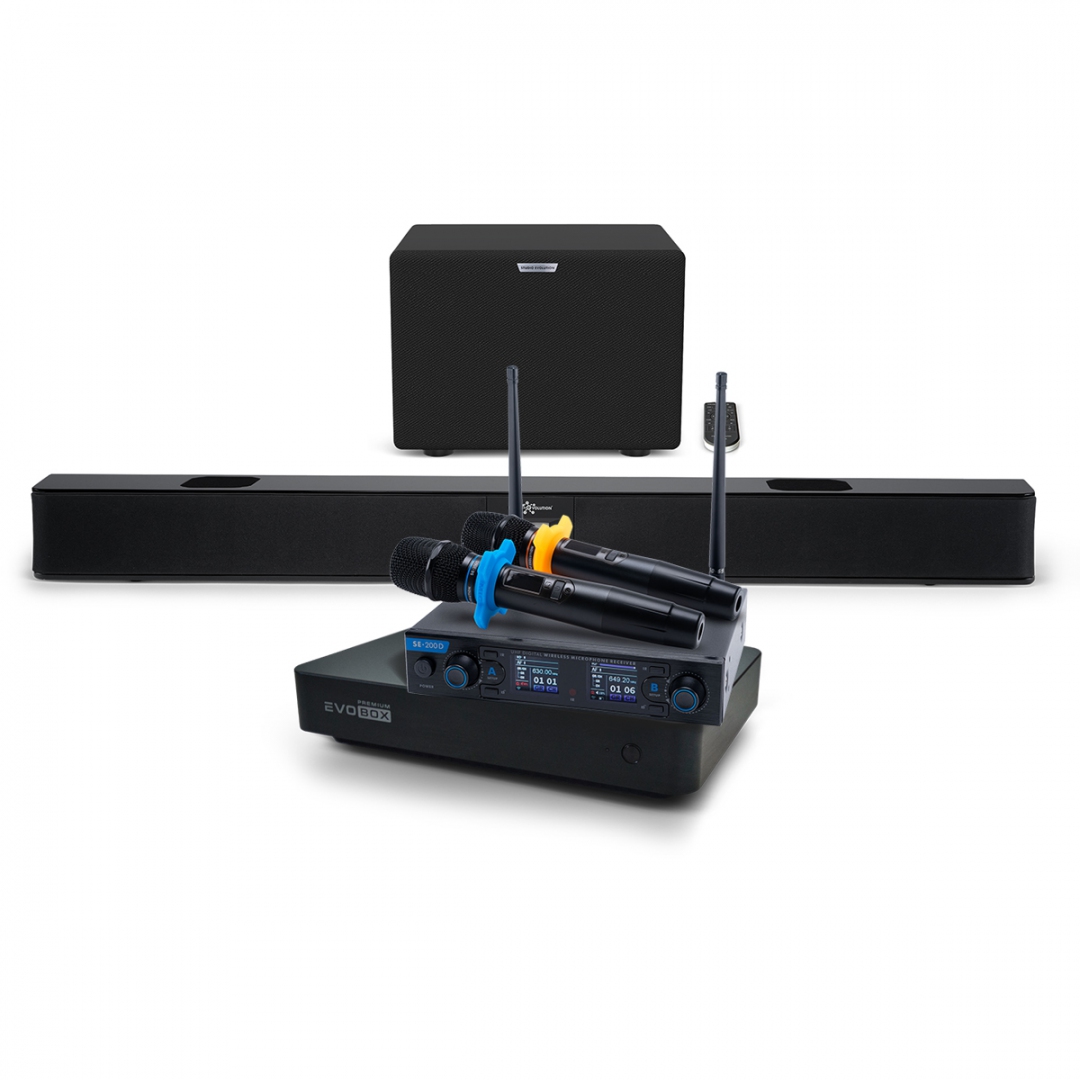 Hi-End караоке-система EVOBOX Premium + EvoSoundBar (саундбар с караоке) в Махачкале