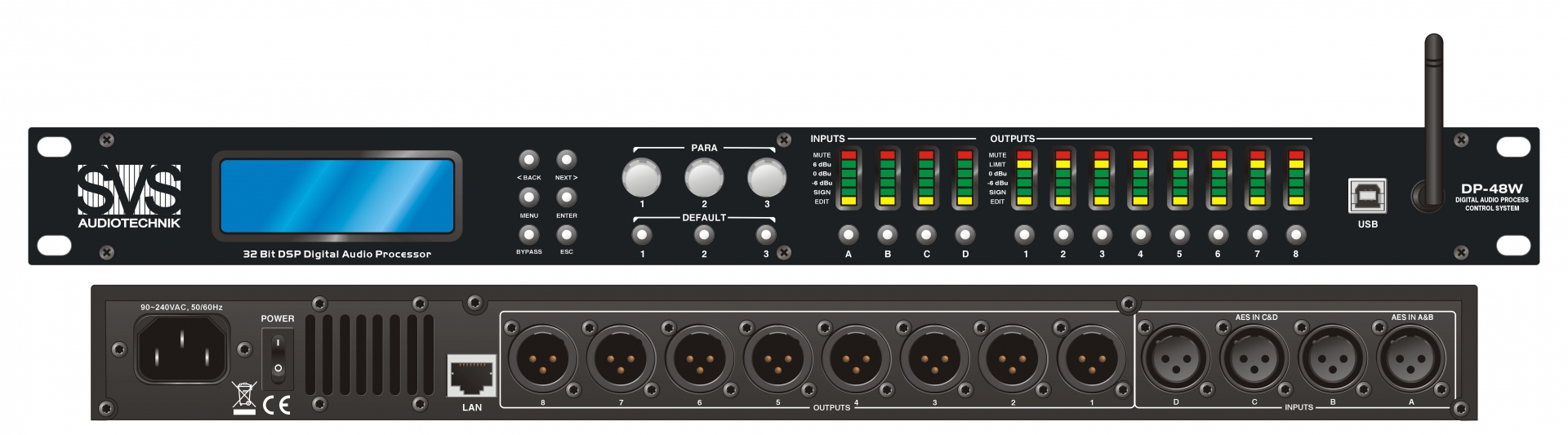 SVS Audiotechnik DP-48W Цифровой процессор: 4 входа 8 выходов в Махачкале