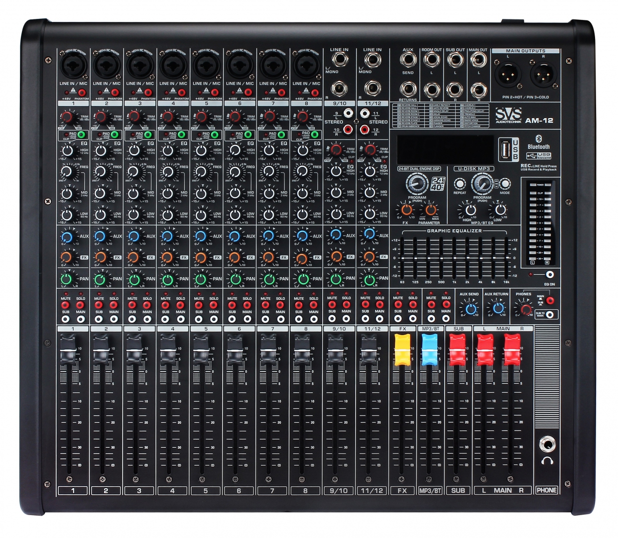 SVS Audiotechnik mixers AM-12 Микшерный пульт аналоговый, 12-канальный в Махачкале