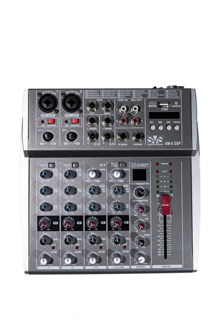 SVS Audiotechnik mixers AM-6 DSP Микшерный пульт аналоговый, 6-канальный SVS Audiotechnik mixers в Махачкале