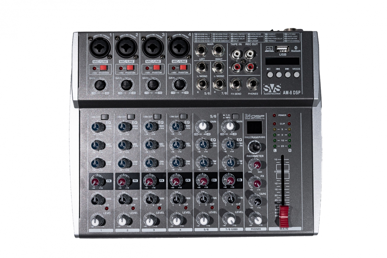 SVS Audiotechnik mixers AM-8 DSP Микшерный пульт аналоговый, 8-канальный в Махачкале